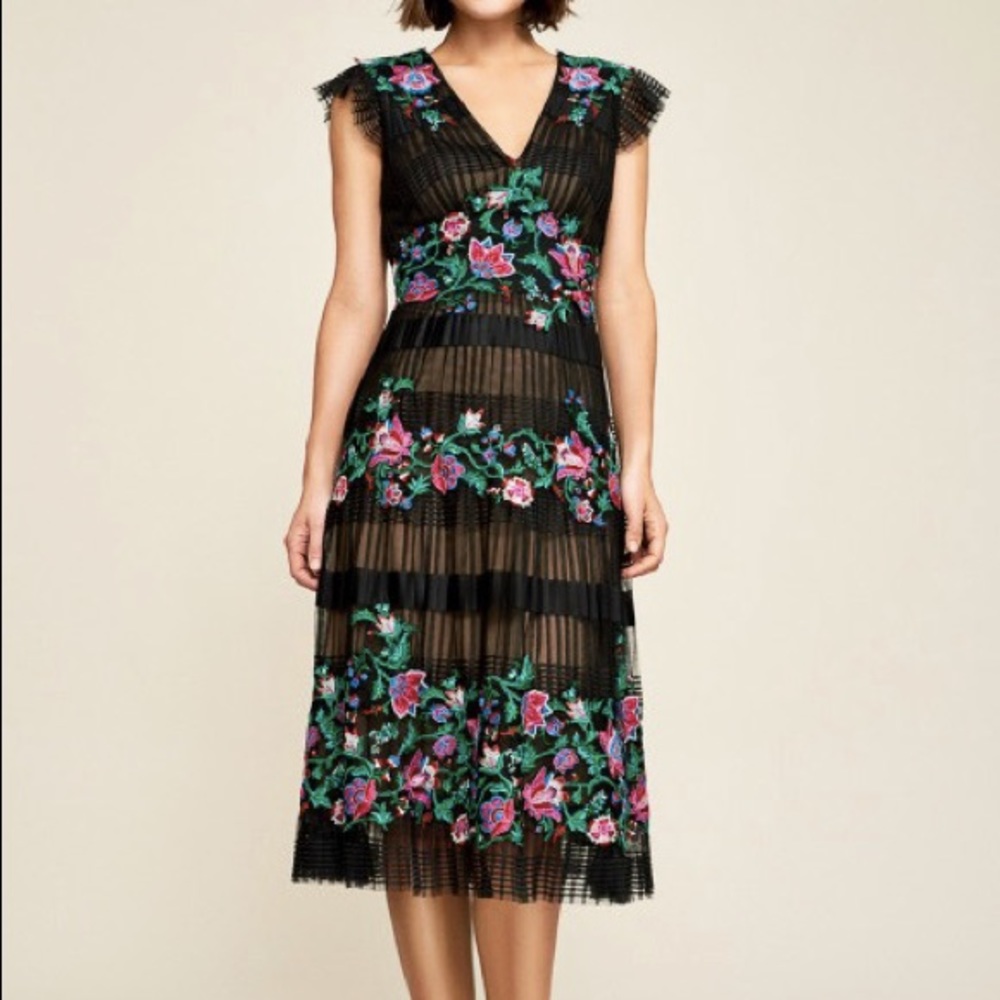 SOLD ON EBAY | Tadashi Shoji Pleated Tulle Dress - Picture 2 of 5